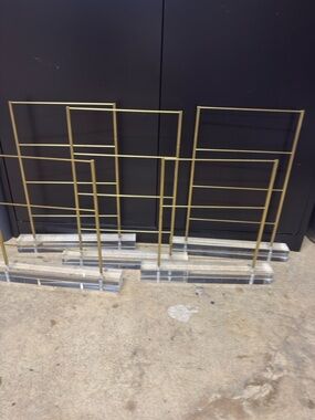 Kendra Scott Gold and Clear Earring Display Racks